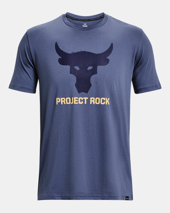 Men's Project Rock Brahma Bull Short Sleeve in Blue image number 4